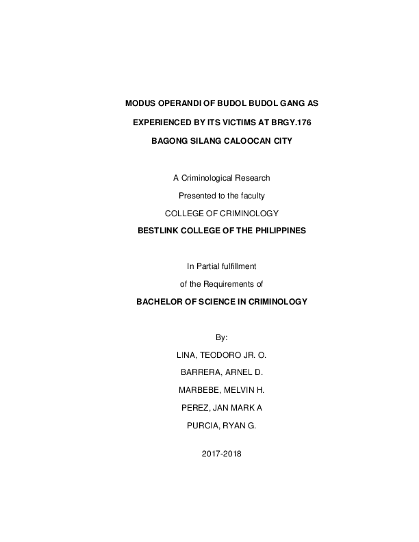 Sample thesis title for criminology students in the philippines pdf picture