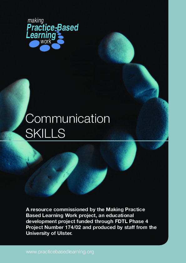 (DOC) Practice-Based Learning Communication SKILLS