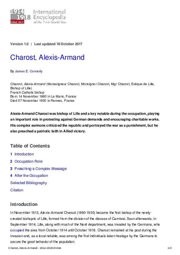 (PDF) Charost, AlexisArmand [encylopaedia entry] James E Connolly