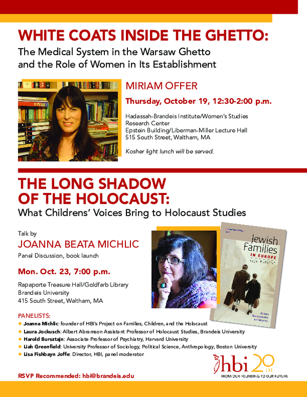 (PDF) WHITE COATS INSIDE THE GHETTO The Medical System in the Warsaw