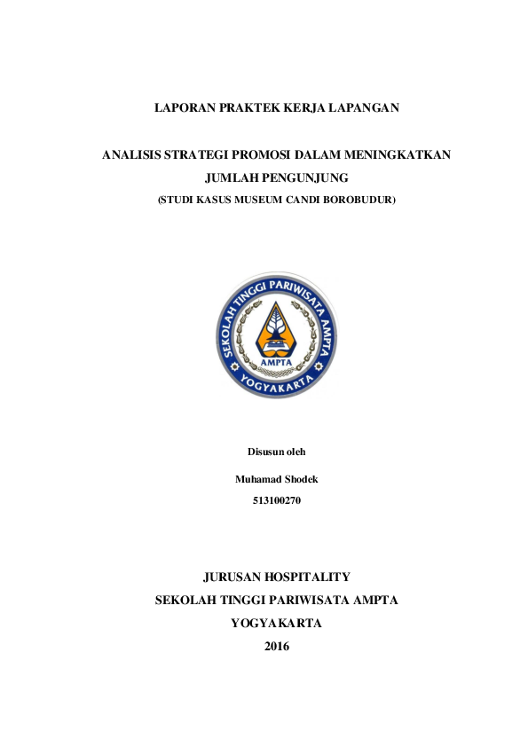 Contoh Laporan Pkl Smk Pemasaran Pdf Nusagates