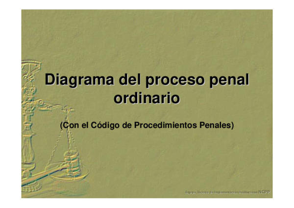  PDF Diagrama Del Proceso Penal Diagrama Del Proceso Penal Ordinario 
