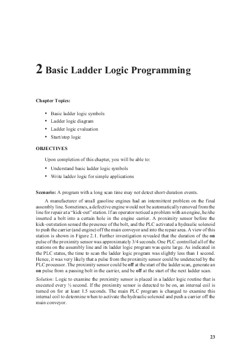 (PDF) 2 Basic Ladder Logic Programming BULLET Basic ladder logic