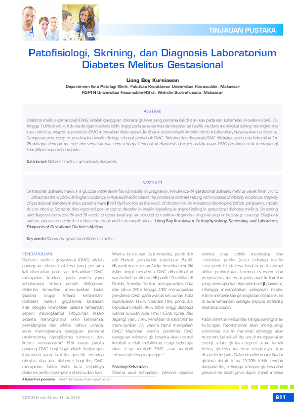 akibat diabetes gestacional es