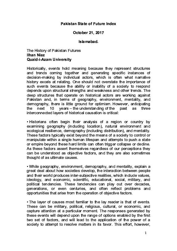 The History of Pakistan Futures