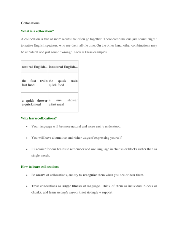 (DOC) Collocations