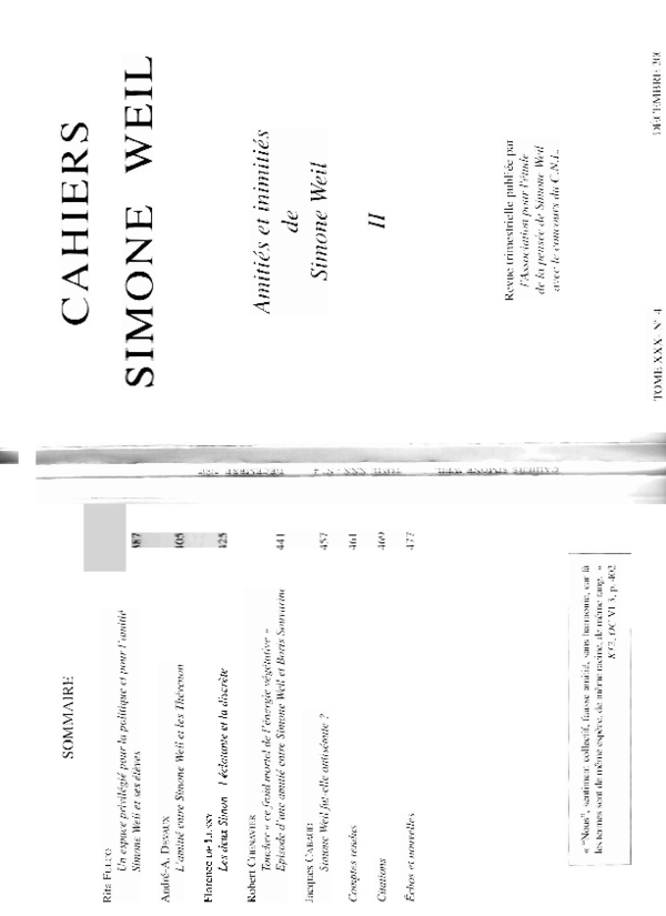 citation simone weil amitie