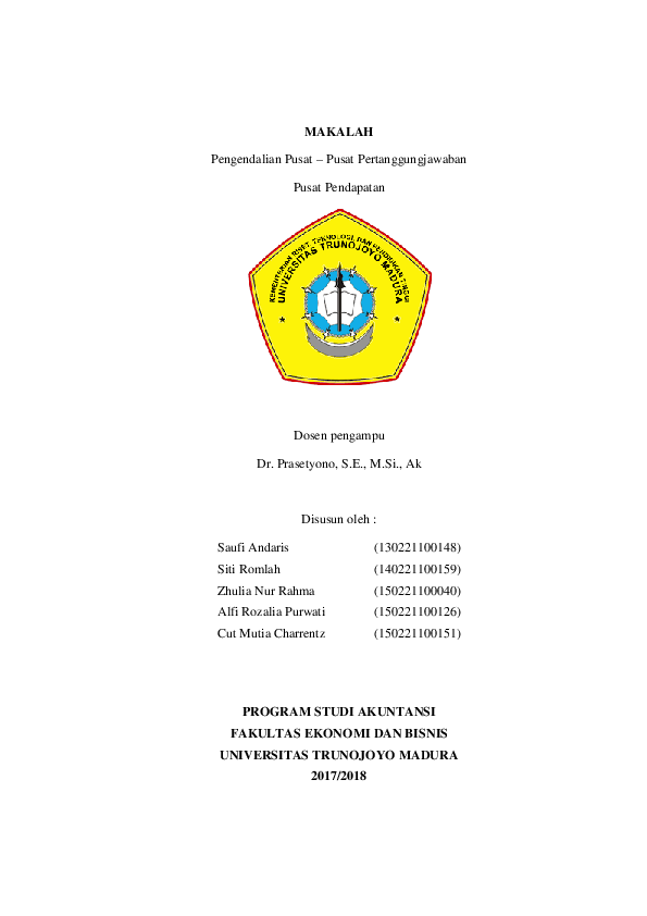 (DOC) MAKALAH Pengendalian Pusat Pusat (DOC) MAKALAH Pengendalian Pusat Pusat