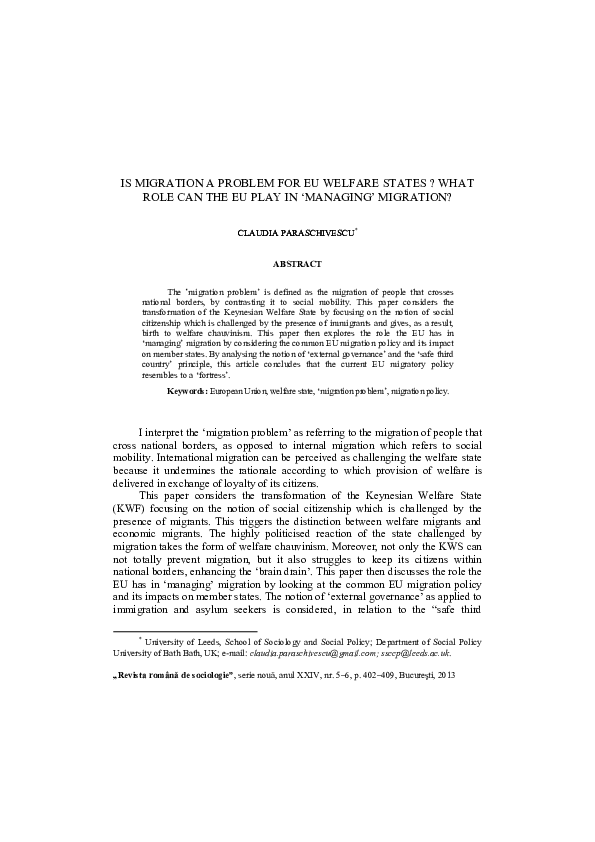 Essay migration problem picture