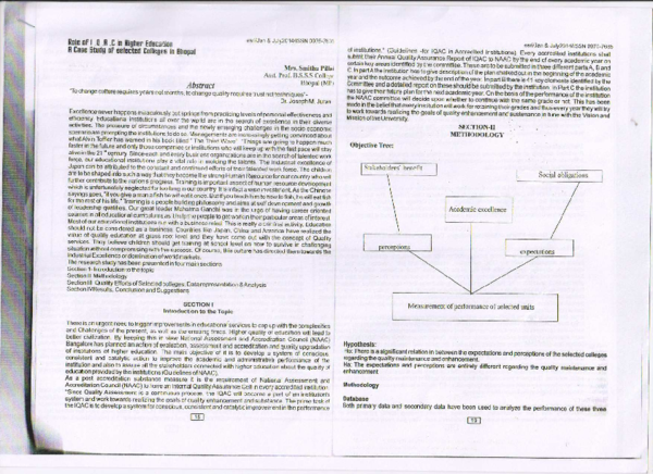 (PDF) ROLE OF IQAC IN HIGHER EDUCATION
