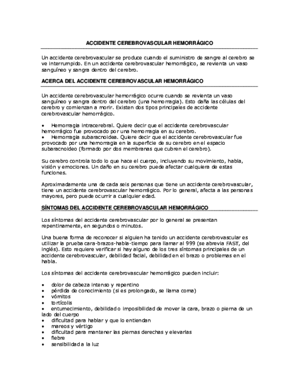 Medicamentos antihipertensivos en el accidente cerebrovascular hemorrágico