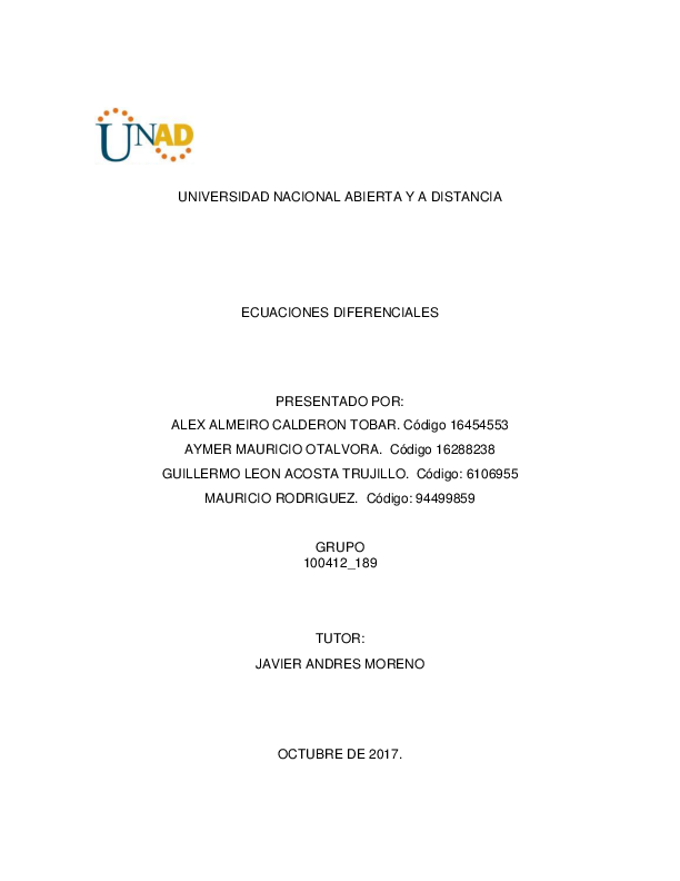 Pdf Universidad Nacional Abierta Y A Distancia Ecuaciones Diferenciales Christian De Jesus Sanchez Elizalde Academia Edu