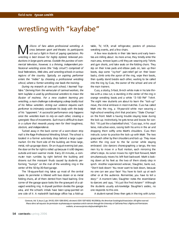 (PDF) Wrestling with 