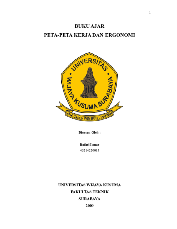 (DOC) BUKU AJAR PETAPETA KERJA DAN ERGONOMI Dewi Gita (DOC) BUKU AJAR PETAPETA KERJA DAN ERGONOMI Dewi Gita