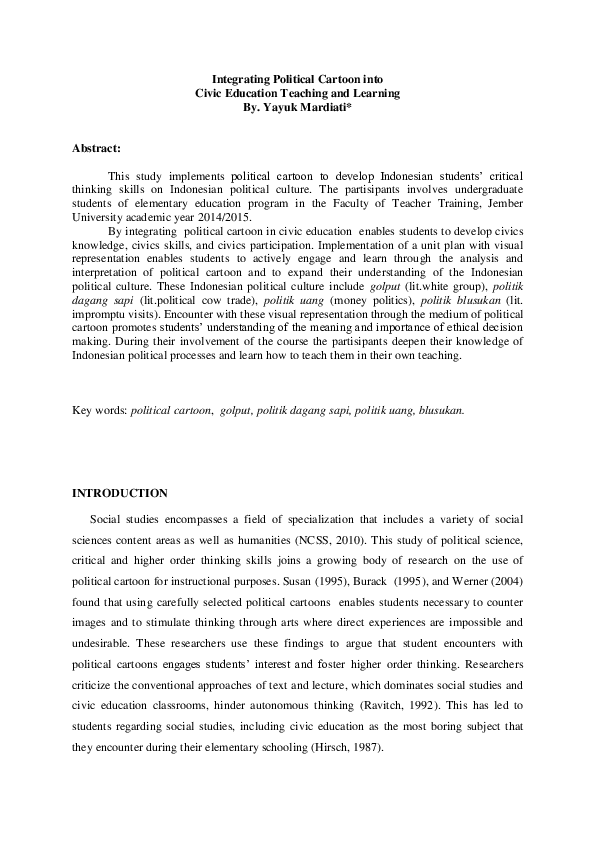 Essay teacher civic pride and culture picture