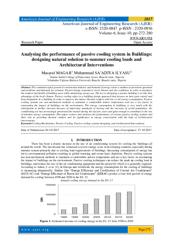 (PDF) Analysing the performance of passive cooling system in Buildings ...