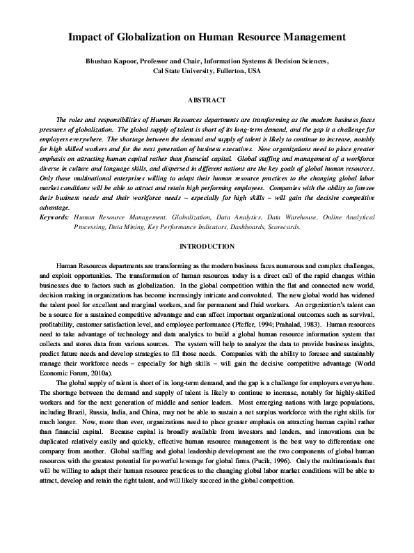 Globalization examples picture