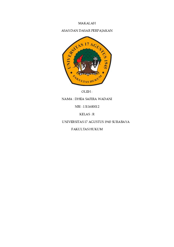 Dasar Hukum Pemungutan Pajak Di Indonesia Pdf Cara Mengajarku