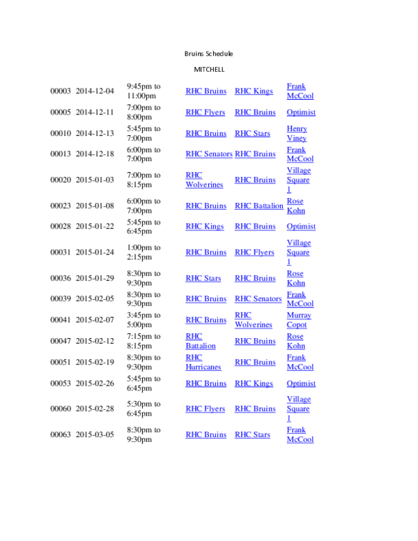 (DOC) Bruins Schedule Bryce Code Academia.edu