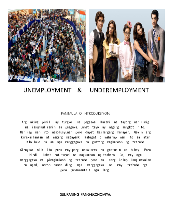 Conclusion for unemployment essay picture