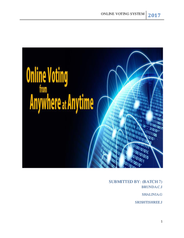 (DOC) ONLINE VOTING SYSTEM