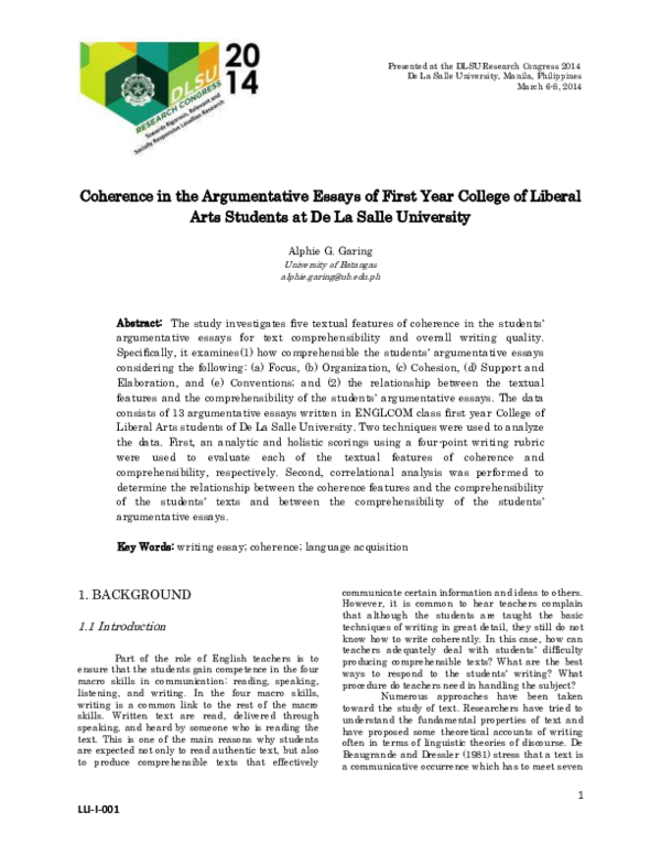 Dlsu thesis paper