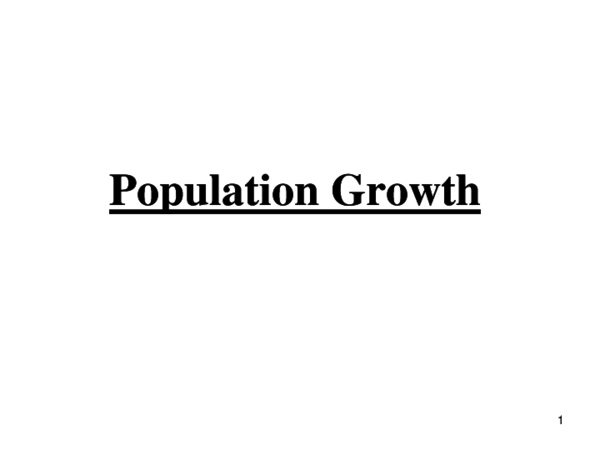 Ppt 2 Population Growth Ppt