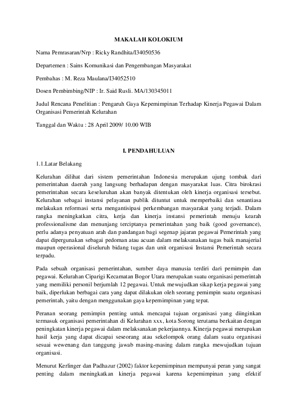 Doc Makalah Kolokium Muhammad Sabri Academia Edu