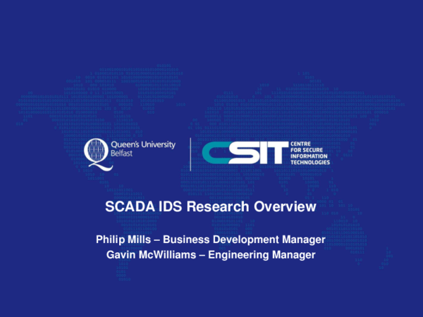 (PDF) SCADA IDS Research Overview