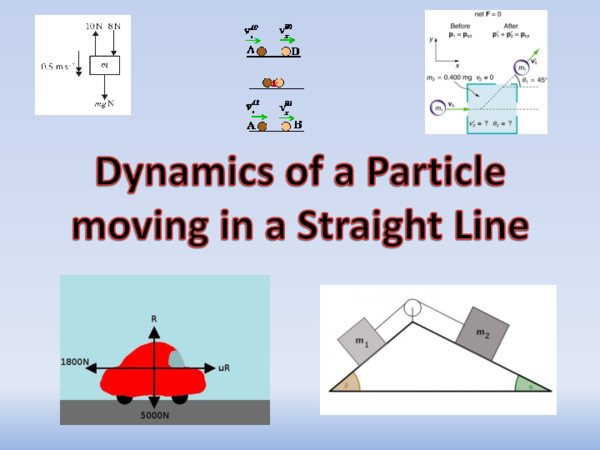 (PPT) ) M1 Dynamics of a Particle moving in a Straight Line