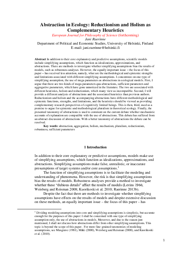 Reductionism psychology image