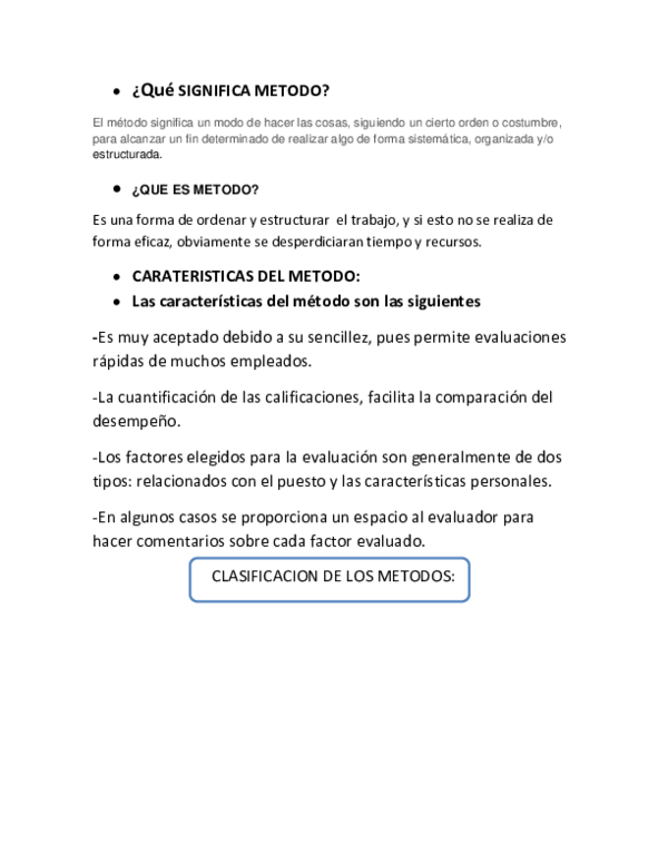 (DOC) Qué SIGNIFICA METODO
