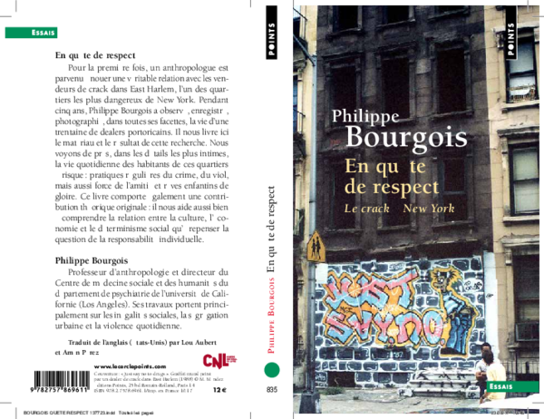 (PDF) Philippe Bourgois, En quête de respect. Le crack à New York