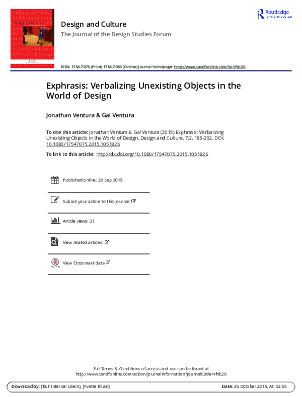 PDF) Exphrasis: Verbalizing Un-existing Objects in the World of 