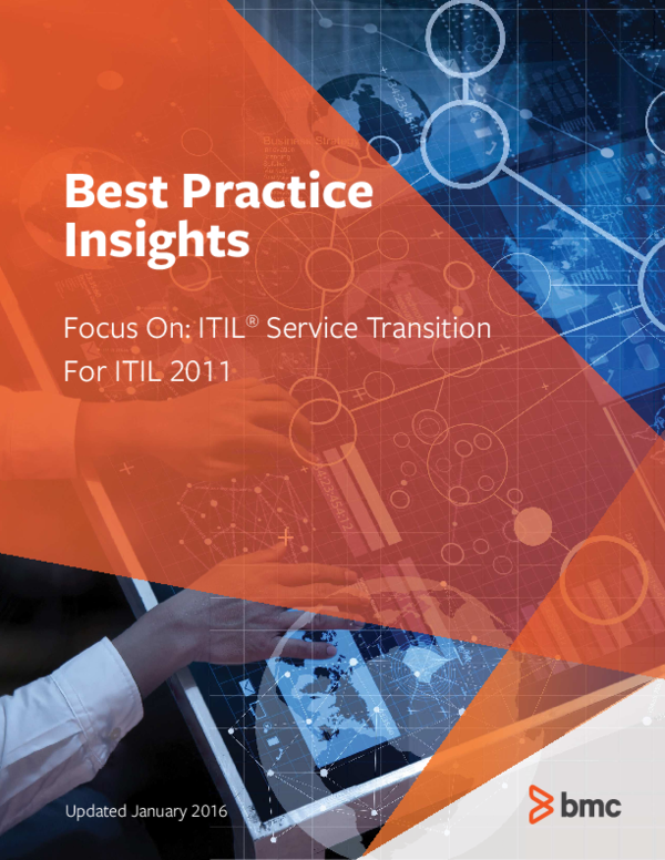 (PDF) Best Practice Insights Focus On: ITIL ® Service Transition For ITIL