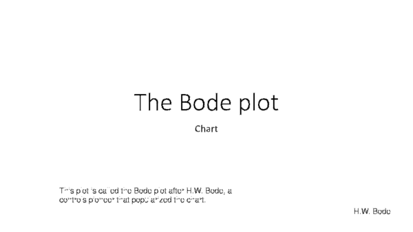 (PPT) The Bode Plot
