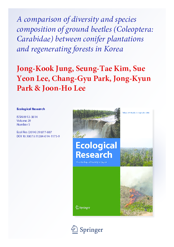(PDF) A comparison of diversity and species composition of ground ...