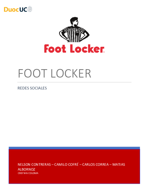 (DOC) Foot Locker