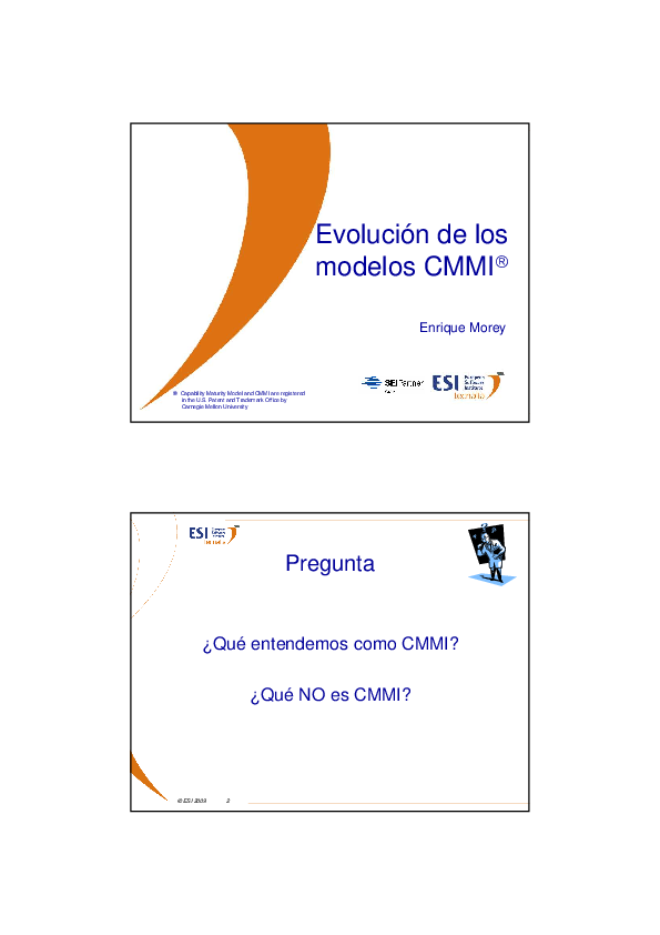 (PDF) Evolucion de los modelos CMMI
