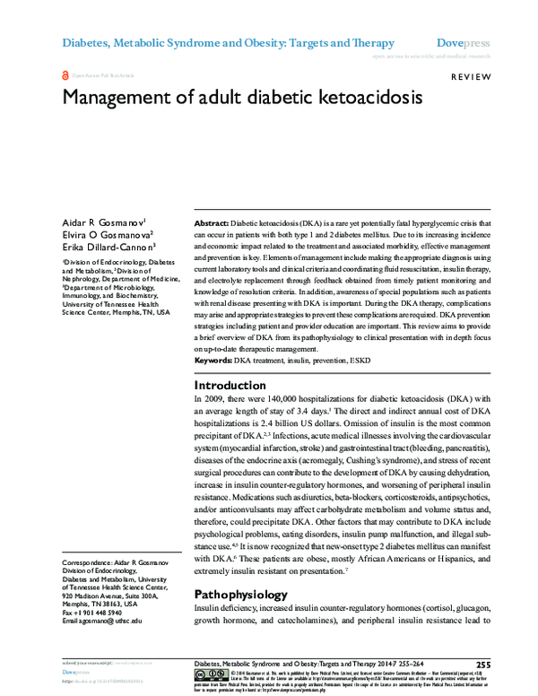 (PDF) The evolution of diabetic ketoacidosis An update of its etiology