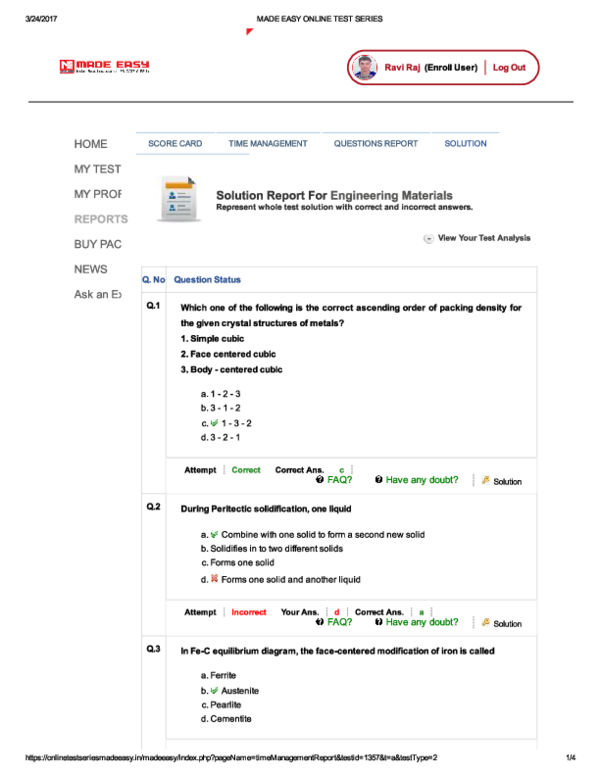 (PDF) MADE EASY ONLINE TEST SERIES vikash raghav Academia.edu