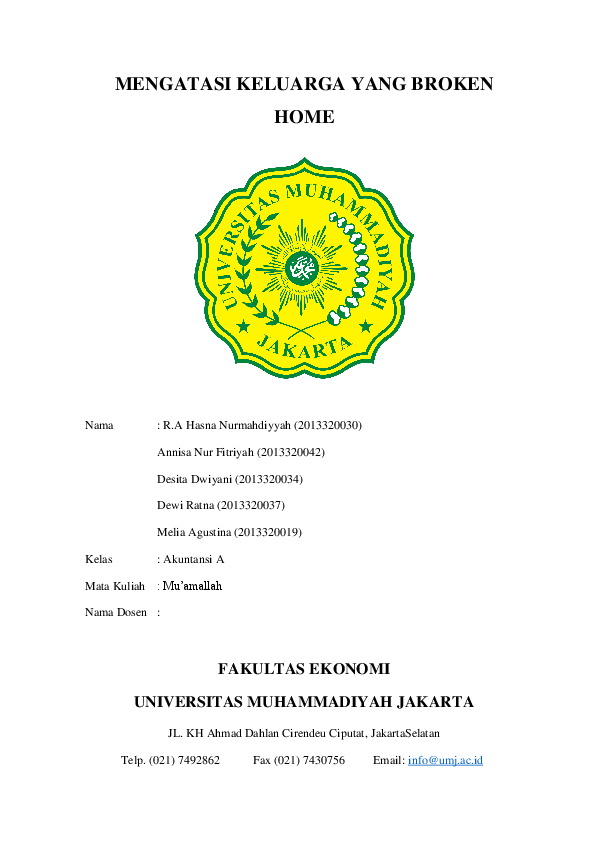 Pdf Fakultas Ekonomi Universitas Muhammadiyah Jakarta Annisa Fitriyah Academia Edu