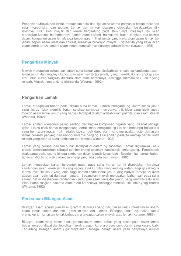 Contoh Asam Lemak Jenuh Dan Tidak Jenuh - Deretan Contoh