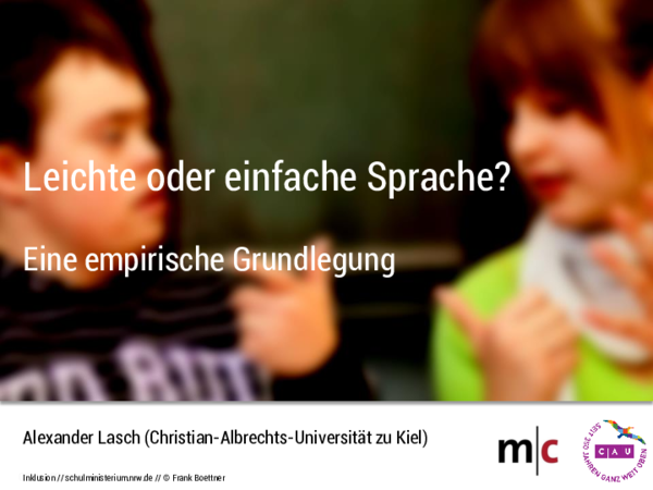 (PDF) Leichte oder einfache Sprache? Eine empirische Grundlegung.