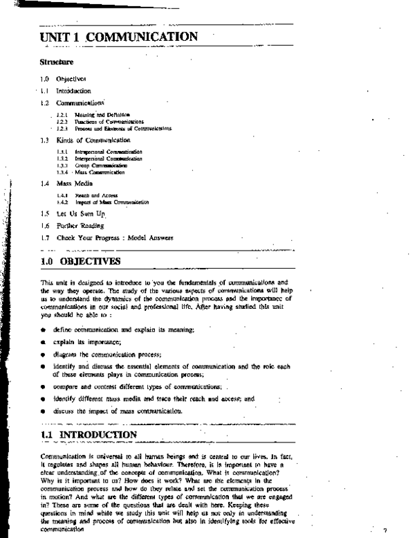 (PDF) UNIT 1 Structure