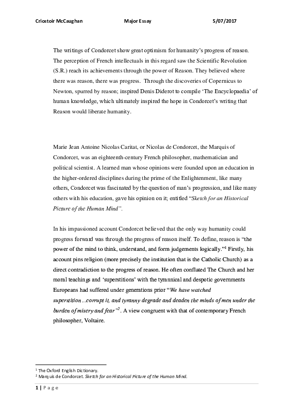 Condorcet essay picture