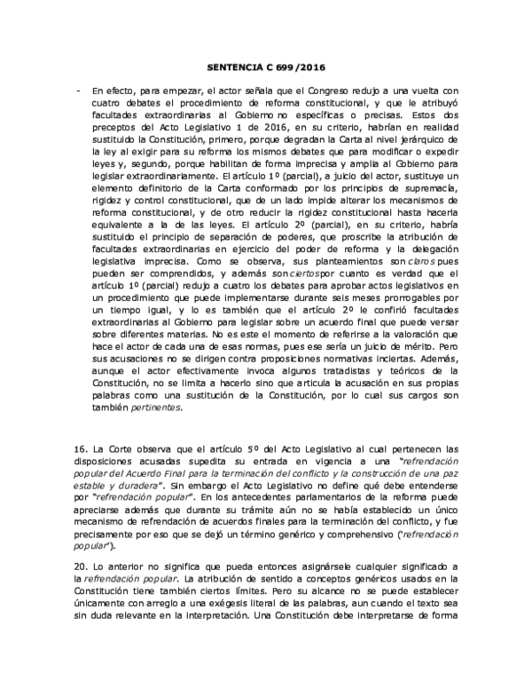 (DOC) SENTENCIA C 699 2016