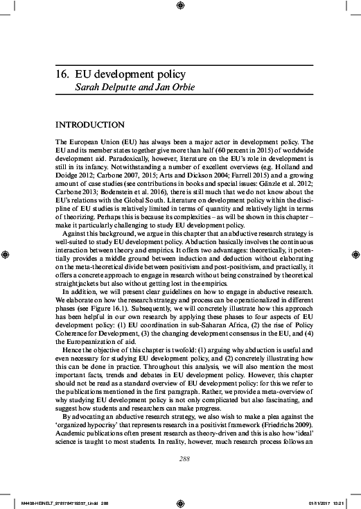 (PDF) EU development policy