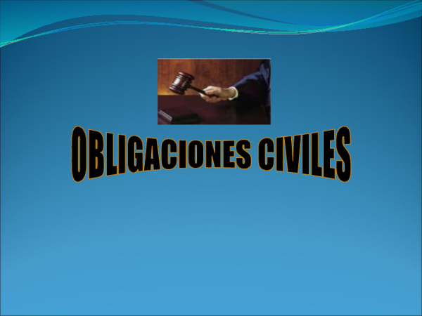 (PPT) Obligaciones Civiles