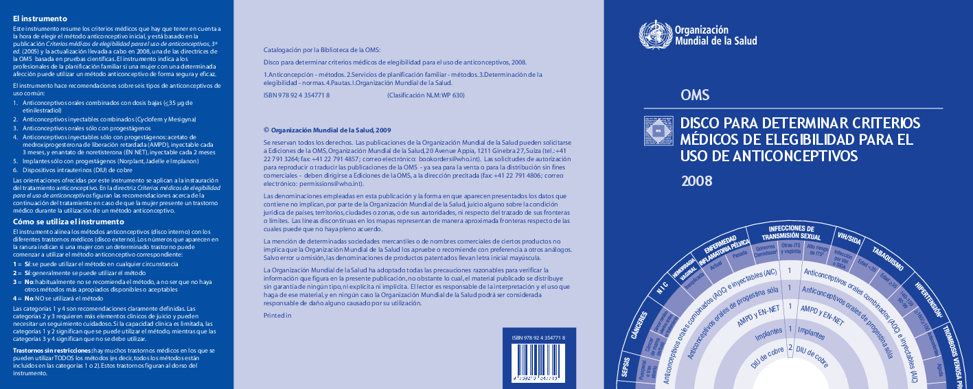 Disco De Criterios De Elegibilidad De Metodos Anticonceptivos Pdf